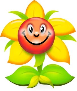 Yellow Flower Clipart Smiley Flower - Sunflower Cartoon - Pn