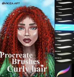 Procreate Brushes. Procreate Brushes Curly Hair. Favourite B
