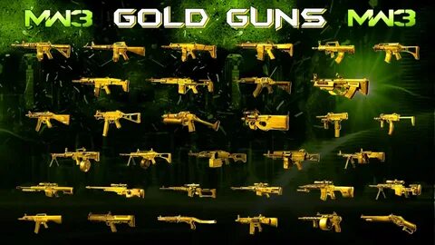 MW3 Online - ALL GOLD GUNS!!! - YouTube