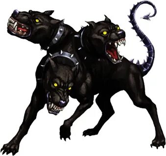 #mq #black #dog #dogs #head #heads - Cerberus Png Clipart - 