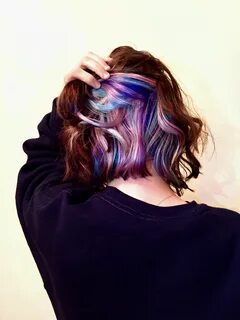 my peekaboo pastel unicorn hair ♡ in 2019 Hidden hair color,