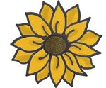 June Clip Art - Easy To Draw Sunflowers - (1209x873) Png Cli