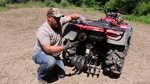 Deer Food Plots Using an ATV - YouTube