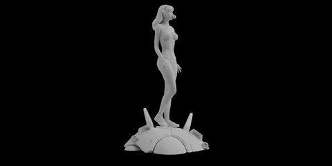 overwatch dva pinup statue sculpt 3d print stl files downloa