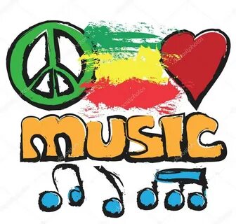 Doodle love, music, peace background Stock Photo by © dusan9