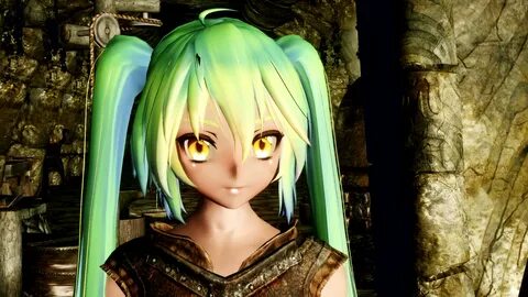 skyrim anime girl mod