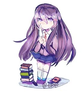 Media yuri fanart : DDLC Anime, Fan art, Literature club