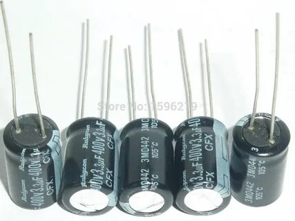 50 adet 3.3 uF 400 V RUBYCON CFX Serisi 10x16mm Uzun Ömürlü 