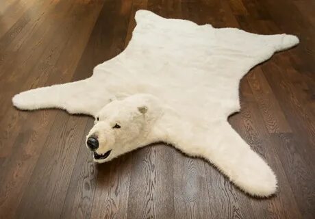 Add some classic white to your home with fluffy polar bear r