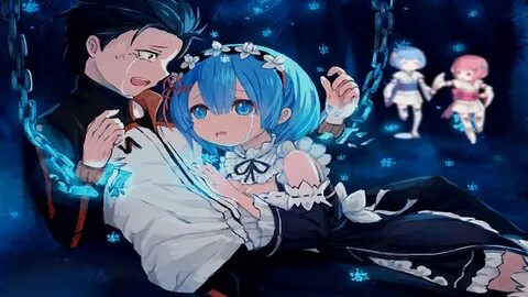 Re zero rem ram kid subaru world alternative happy wallpaper