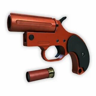 Flare Gun Low-poly 3D model - CNC Vector