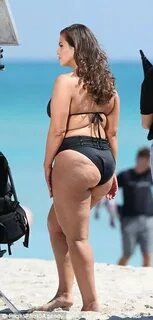 Ashley Graham accentuates hourglass curves in Miami swimsuit