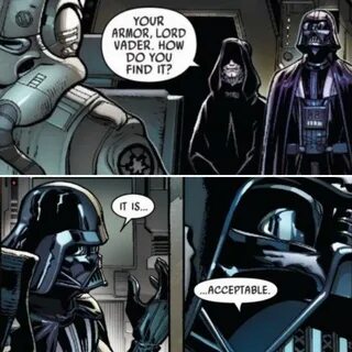 Darth Vader's "It Is Acceptable" Know Your Meme