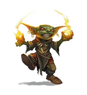 Male Goblin Pyro Sorcerer - Pathfinder 2E PFRPG DND D&D 3.5 