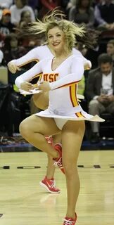 USC Cheerleader PAC 12 Tournament MIKE Flickr