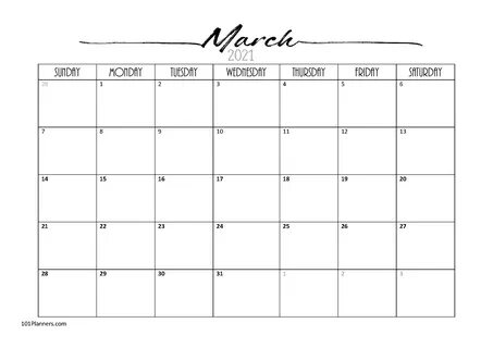 Editable Calendars By Month 2021 Image Calendar Template 202
