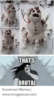 THAT'S BRUTAL Snowman Memes Wwwimagessurecom Meme on ME.ME