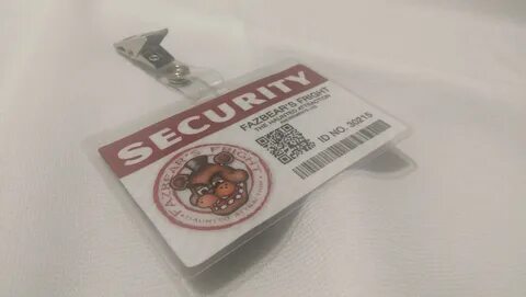 Fazbear's Fright Security ID Badges or Rewards Card Five Ets