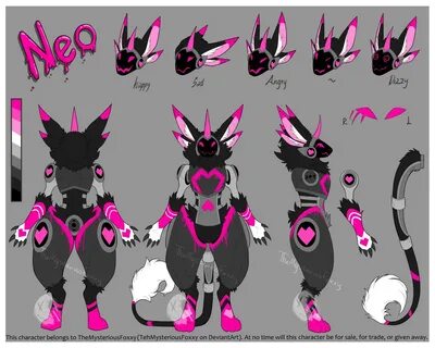 Neo the Protogen :Official Reference: by TheMysteriousFoxxy 