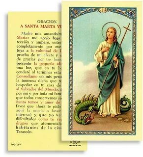Oracion a Santa Marta Virgen (St. Martha - Spanish Prayer Ca