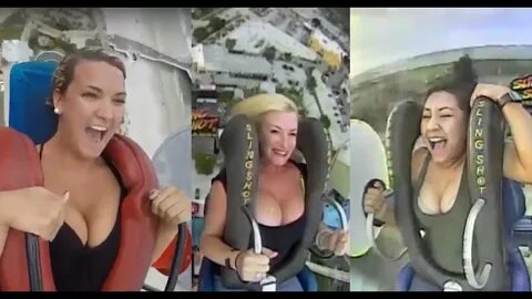 Girl Friends' slingshot rides 😊 😍 😛 😜 💕 and A mix of laugh o