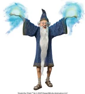 Download HD Merlin - Wizard In Shrek 3 Transparent PNG Image