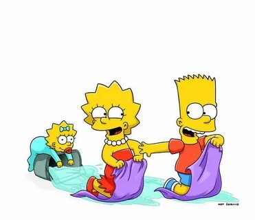 Maggie, Lisa and Bart Simpson Bart and lisa simpson, Maggie 