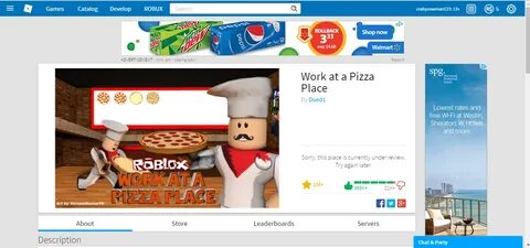 Roblox Pizza Event Work At A Pizza Place