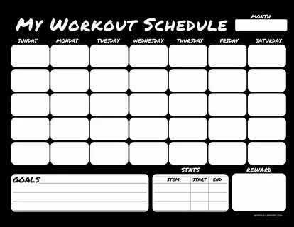 Download & Print Beautiful Workout Calendars To Keep You On 