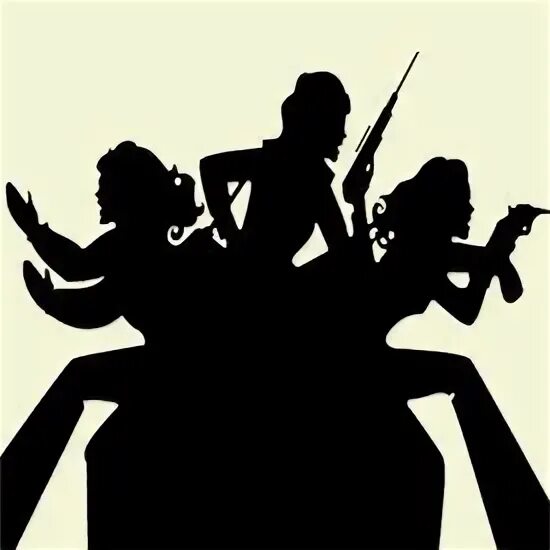 Charlie's Angels - Title card Angel silhouette, Charlies ang