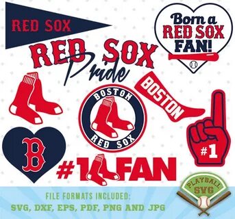 Boston Red Sox SVG files baseball designs contains dxf eps E
