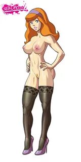 Xbooru - breasts daphne blake high heels naked thighhighs ni