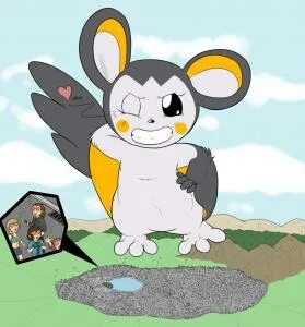 g4 :: Mega Emolga uses attract! by Sparky_the_chu