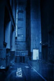 Pin by James Brace on Streets & Alleys.. Blue aesthetic dark