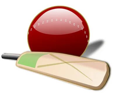 Cricket bat and ball clipart. Free download transparent .PNG