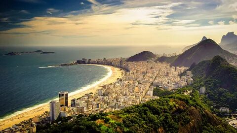 Фотография Рио-де-Жанейро Бразилия Copacabana Beach гора 256