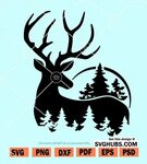 Deer Head Svg, Deer Svg file, Deer Svg, Buck SVG, Reindeer C