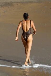 paula patton wears a leopard print swimsuit as she hits the 