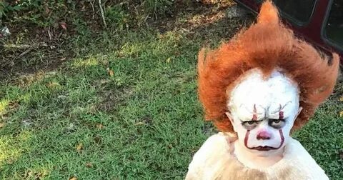 When you dress a kid up like Pennywise from 'It,' you're goi