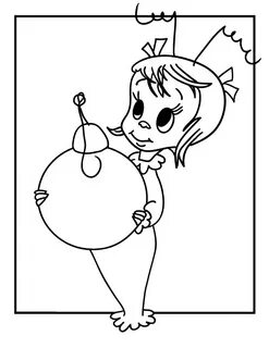 Lovely Cindy Lou Who Coloring Page - Free Printable Coloring