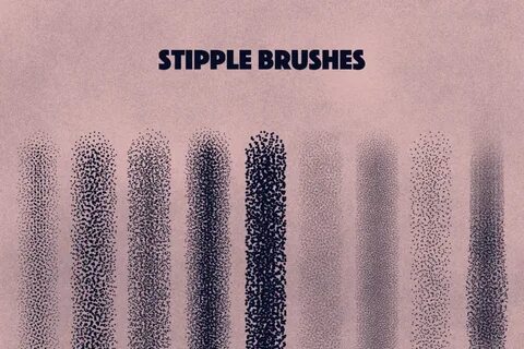 Free Procreate Stipple Brushes Behance