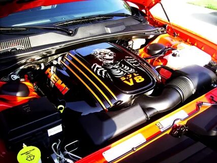 Custom Painted Engine Cover for Dodge Challenger - Ripper Sk