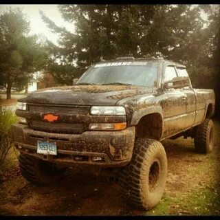 Nothing better than a muddy truck! Jacked up trucks, Lifted 