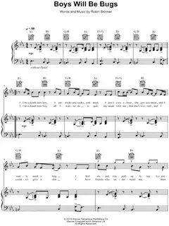 Cavetown "Boys Will Be Bugs" Sheet Music in Eb Major (transp