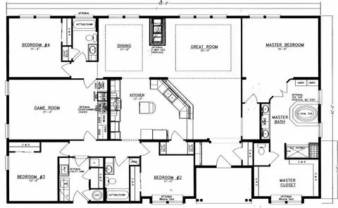 40 X 60 Barndominium Floor Plans Fresh 40x60 Home Floor Plan