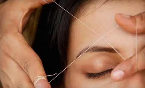 Two Eyebrow-Threading Sessions or One Full-Face-Threading Se
