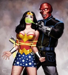 Wondy - ❤ - The Red Skull subdues his beautiful prisoner. An