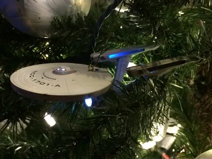 Hallmark 2005 Star Trek Ornament - Enterprise A A Very Athei