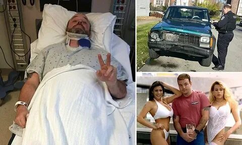 John Wayne Bobbitt breaks his neck in car wreck in Buffalo, 