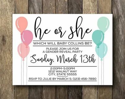 Fishing Gender Reveal Invitation Fishing Gender Reveal Party